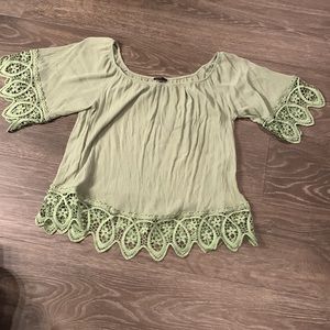 Lovely Green Dressy TOP